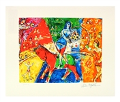MARC CHAGALL Circus Horse Rider Mini Print 10in x 12in, with Certificate LVI of CCLXXV