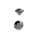 0.83CT Round Cut Black Diamond Gemstone
