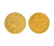 1911 $2.50 U.S. Indian Head Gold Coin (DF)